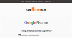 Desktop Screenshot of magehelperblog.com